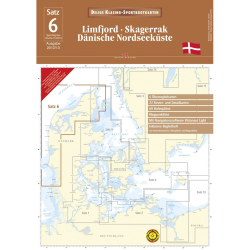 Satz 6, Limfjorden-Skagerak-Nordsen Sspotskort Delius Klasing