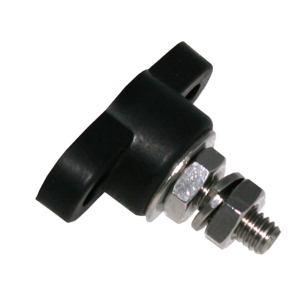 Sikringsholder kompakt 160 A - sort - M6