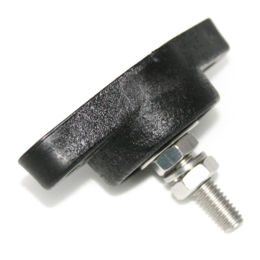 Sikringsholder kraftig 160 A - sort - M8