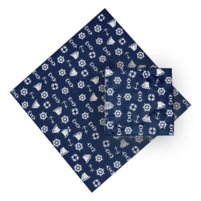 Servietter bl med anker, rat og sejlskibe. 20 stk/pk