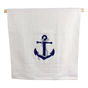 Hndklde med anker, 50x100