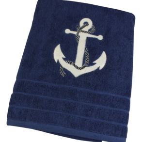 Badehndklde med anker 90x150