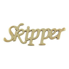 Messingskilt - Skipper  19x7x0,5cm
