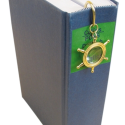 Bogmrke i messing med forstrrelsesglas 14cm, : 5/2,2cm