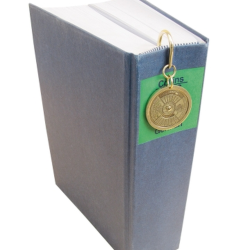 Bogmrke i messing med Kalender