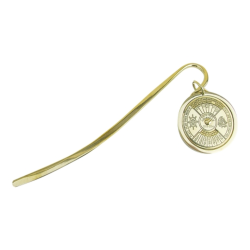 Bogmrke i messing med Kalender