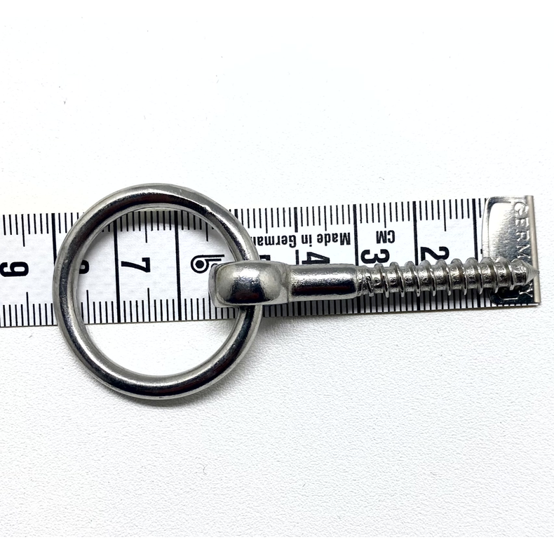 Bdring M. Ring og Trskrue - Rustfri 316 -  Bdring M. Trskrue - Rustfri 316 - Skrue 6 X 4 Mm - Ring 4 X 25 Mm