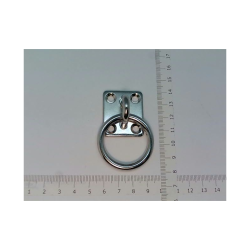 Monteringsplade M. je Og Ring - Rustfri 316 - 8 Mm