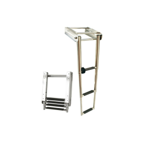 Teleskop. Badestige 3 Trin Smal for Platform