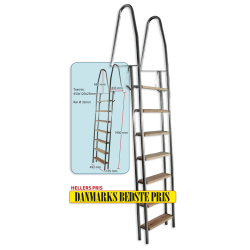 Brostige med 7 Trin Aisi 316 Rustfrit