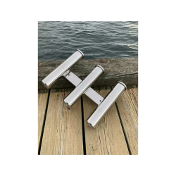 Fiskestangholder Til 3 Stnger - Rustfri 316 -  41 Mm - Hjde 254 Mm