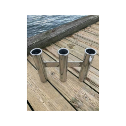 Fiskestangholder Til 3 Stnger - Rustfri 316 -  41 Mm - Hjde 254 Mm