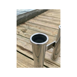 Fiskestangholder Til 4 Stnger - Rustfri 316 -  41 Mm - Hjde 254 Mm