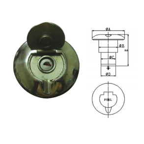 Dkspfyldning - Rustfri 316 Med Ngle For 38mm Slange.