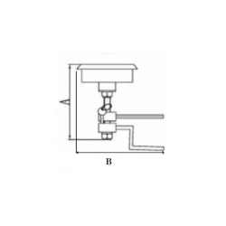 Drkbeslag - Rustfri 316 - A: 82 Mm - B: 87 Mm - C: 60 Mm