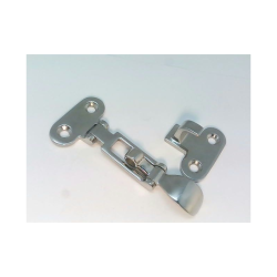 Spndeoverfald - Rustfri 316 - A: 50 Mm - B: 111 Mm - C: 50 Mm - D: 40 Mm - E: 5 Mm