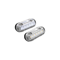 Undervandslampe Aflang Med 6 Led Blt Lys