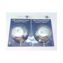 LED navigationslanterner styrbord/bagbord - s�t - op til 12 m