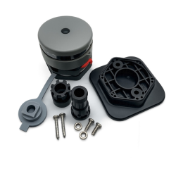 Batteridrevet navigationslys, Hvid, Fastmonteret
