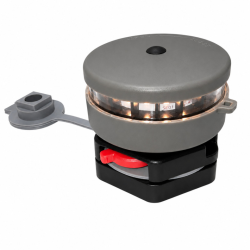 Batteridrevet navigationslys, Hvid, Fastmonteret