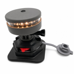 Batteridrevet navigationslys, Hvid, Vippefod