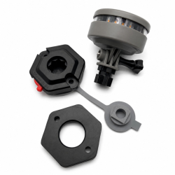 Batteridrevet navigationslys, Hvid, Vippefod