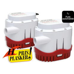 Lnsepumpe Fuldautomatisk 700gph 2.600 Liter-T. 12v-2.5a,  Sikring 5a,  19mm Studs