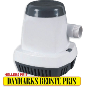 Automatisk Lnsepumpe. 600gph Pumper 2.200 Liter I Timen, 12v-4.0a, Sikring 8a , 18,5mm Slangestuds