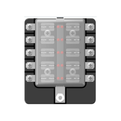 Sikringsboks Med Led Til  Fladsikringer