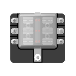 Sikringsboks Med Led Til 6 Fladsikringer