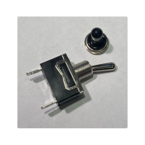 Vippekontakt med gummihtte