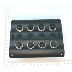 Kontaktpanel - 4 Kontakter - 100 X 130 Mm