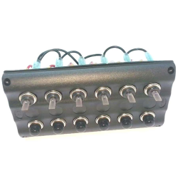 Kontaktpanel - 6 Kontakter - 100 X 182,5 Mm