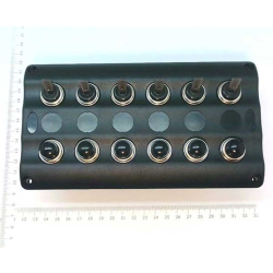 Kontaktpanel - 6 Kontakter - 100 X 182,5 Mm