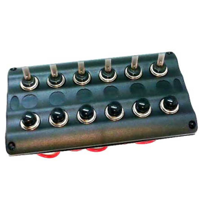 Kontaktpanel - 6 Kontakter - 100 X 182,5 Mm