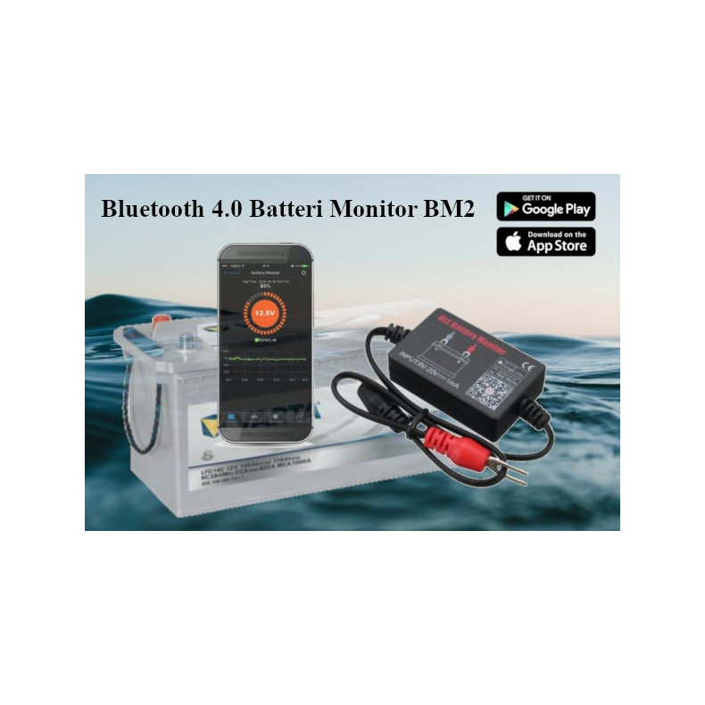 Bluetooth 4.0 Batteri Monitor Bm2