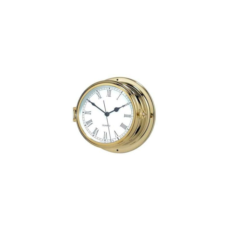 Ur, Quartz  og barometer 180mm Messing Ur, Quartz 180mm Messing