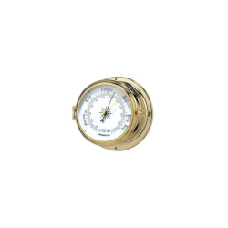 Ur quartz  eller barometer 180mm i hndpoleret  messing