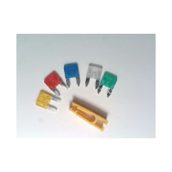 120 Stk. Assorterede Mini-Fladsikringer - 5a, 10a, 15a, 20a, 25a, 30a - 20 Stk. Af Hver