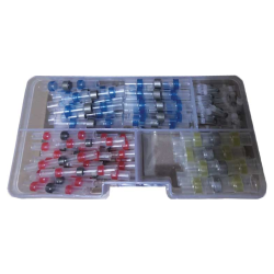 Tin Lednings Samlere - St Med 100 Stk. Ass. Strrelser.