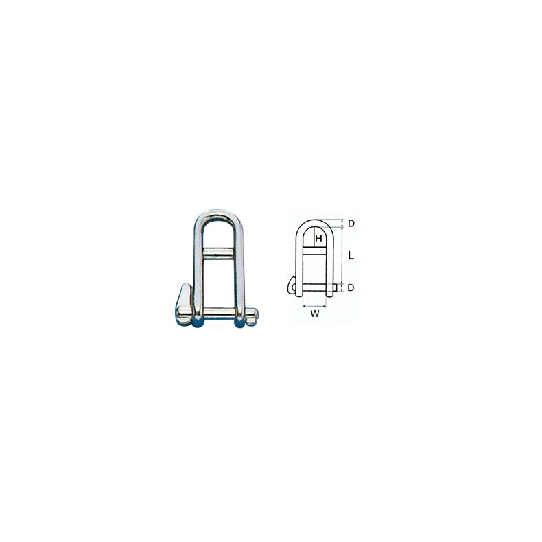 Ngle Pind Rustfri Stl  Ngle Sjkel med pind 6mm, Rustfri stl