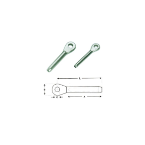 jeterminal 5mm Rustfri