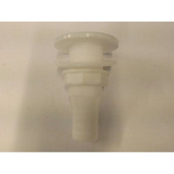 Bordgennemf�ring Hvid Plast 