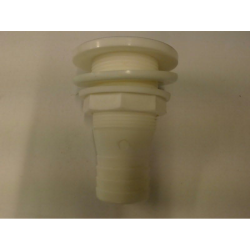 Bordgennemf�ring Hvid Plast 