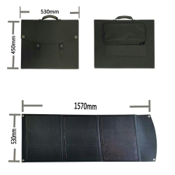 120w Foldbar Solpanel Med Etfe Overflade - 3fold Mappe