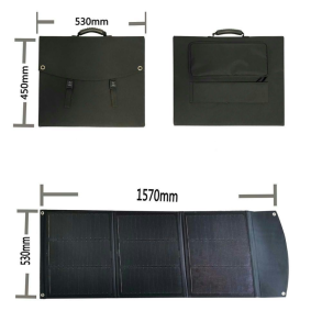 120w Foldbar Solpanel Med Etfe Overflade - 3fold Mappe