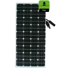 140w Mono Solpanel Fast 12v, 1345*670*35mm, Med 90cm Kabler Og Mc4 Stik.