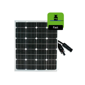 80w Mono Solpanel Fast 12v, 780*670*30mm, Med 90cm Kabler Og Mc4 Stik.