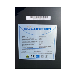 Solpanel 100w Shingle-Framed, Sort; 1160*450*30mm
