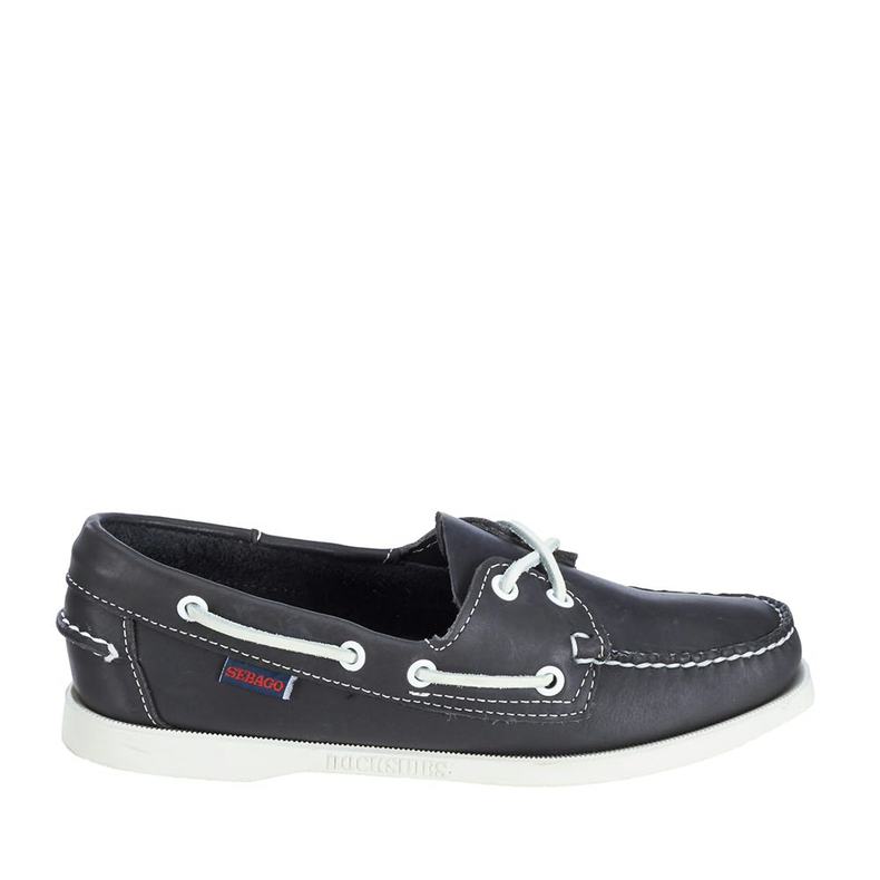 Sebago Docksides Dame  Sebago - Docksides - Dame - "Sejlersko" - Blå Læder - Blue Nite - 8,5/39
